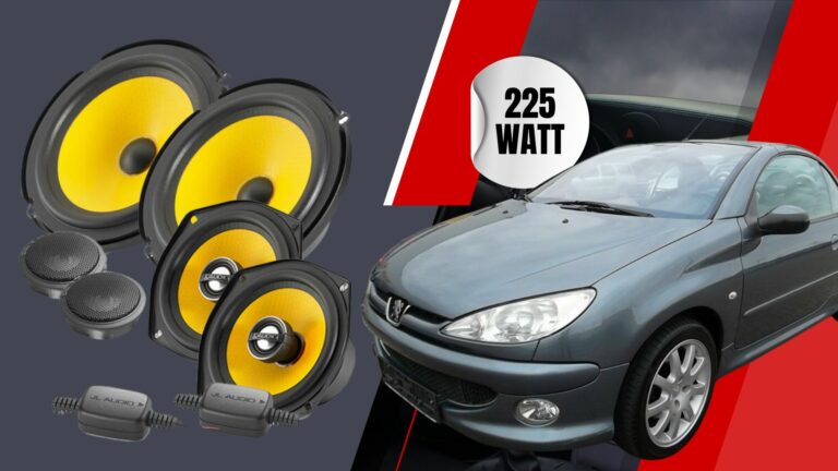 Erstklassige Klangperformance: Testsieger Soundupgrade für Peugeot 206CC mit 225 Watt!