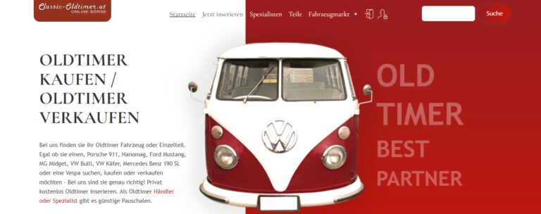 Classic Oldtimer: Ihr Expertenmarktplatz für historische Fahrzeuge