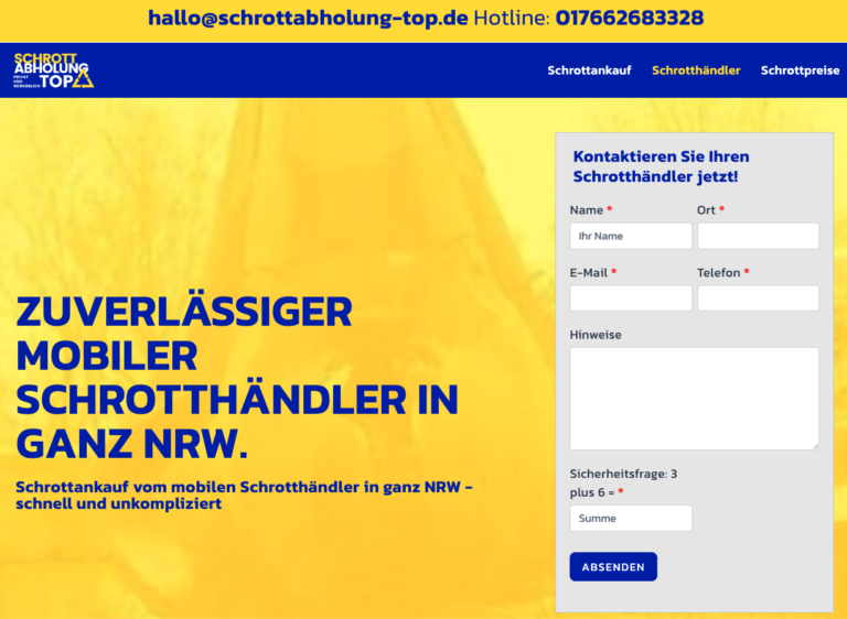 Schrottabholung nach Maß – Flexibel auf Ihre Bedürfniss
