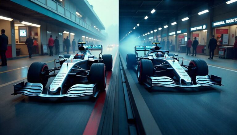 Die Formel 1 im Jahr 2024: Ein Ausblick auf die technologischen Fortschritte und Budgetregulierungen zwischen 2014 und 2024